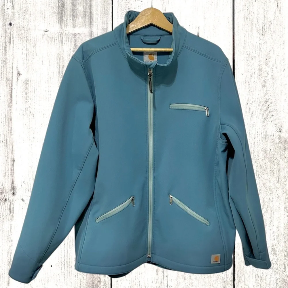 Carhartt Men's Teal Blue Full-Zip Performance Jacket. Size XXL - Picture 3 of 9